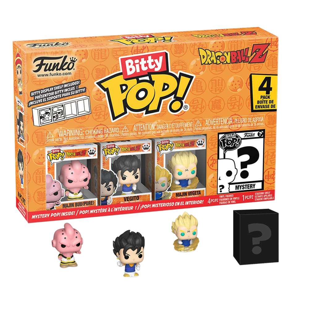 Dragon Ball Bitty POP! Vinyl Figure 4-Pack Series 3 2,5 cm - Funko Mini Figures, Pop! Figures