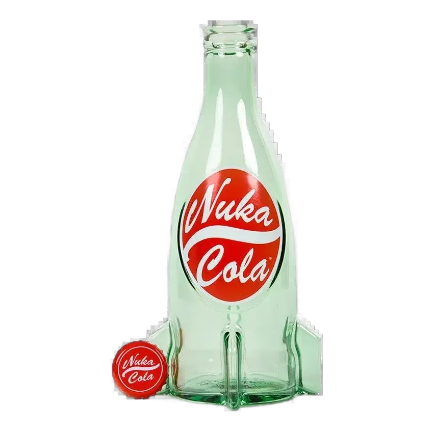 Fallout: Nuka Cola Glass Bottle & Caps - DEVplus Action Figures