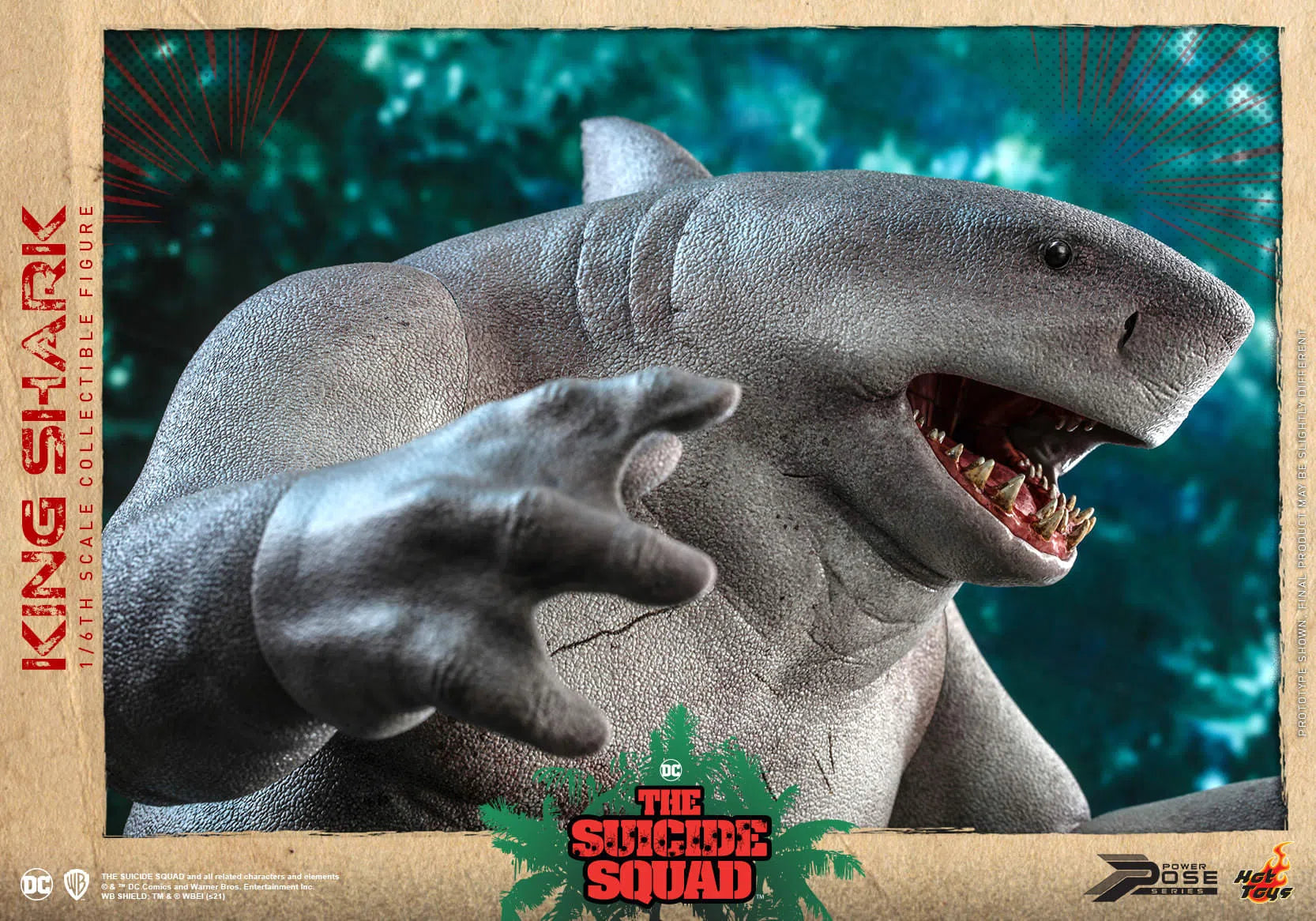 King Shark: The Suicide Squad: DC Comics: Power Pose: PPS006: Hot Toys