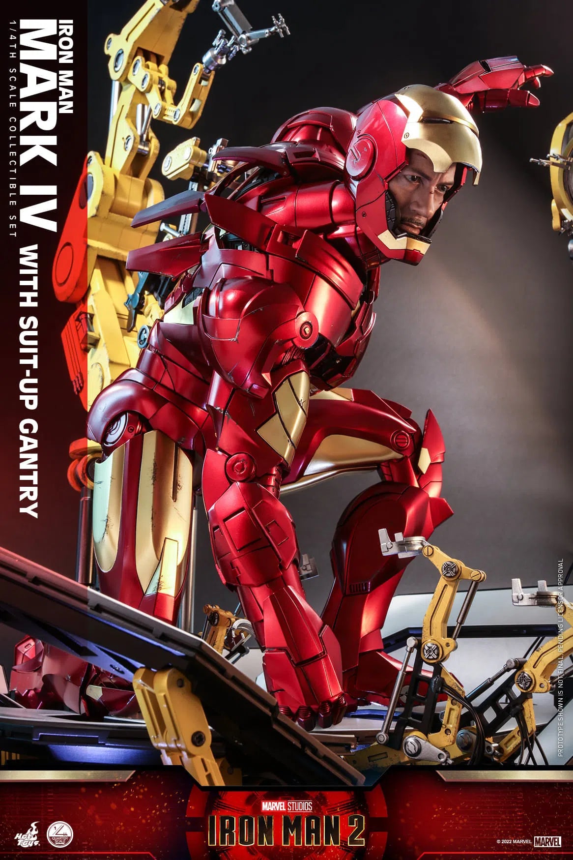 Iron Man: MKIV With Suit Up Gantry: Iron Man 2: Marvel: Quarter Scale: QS021