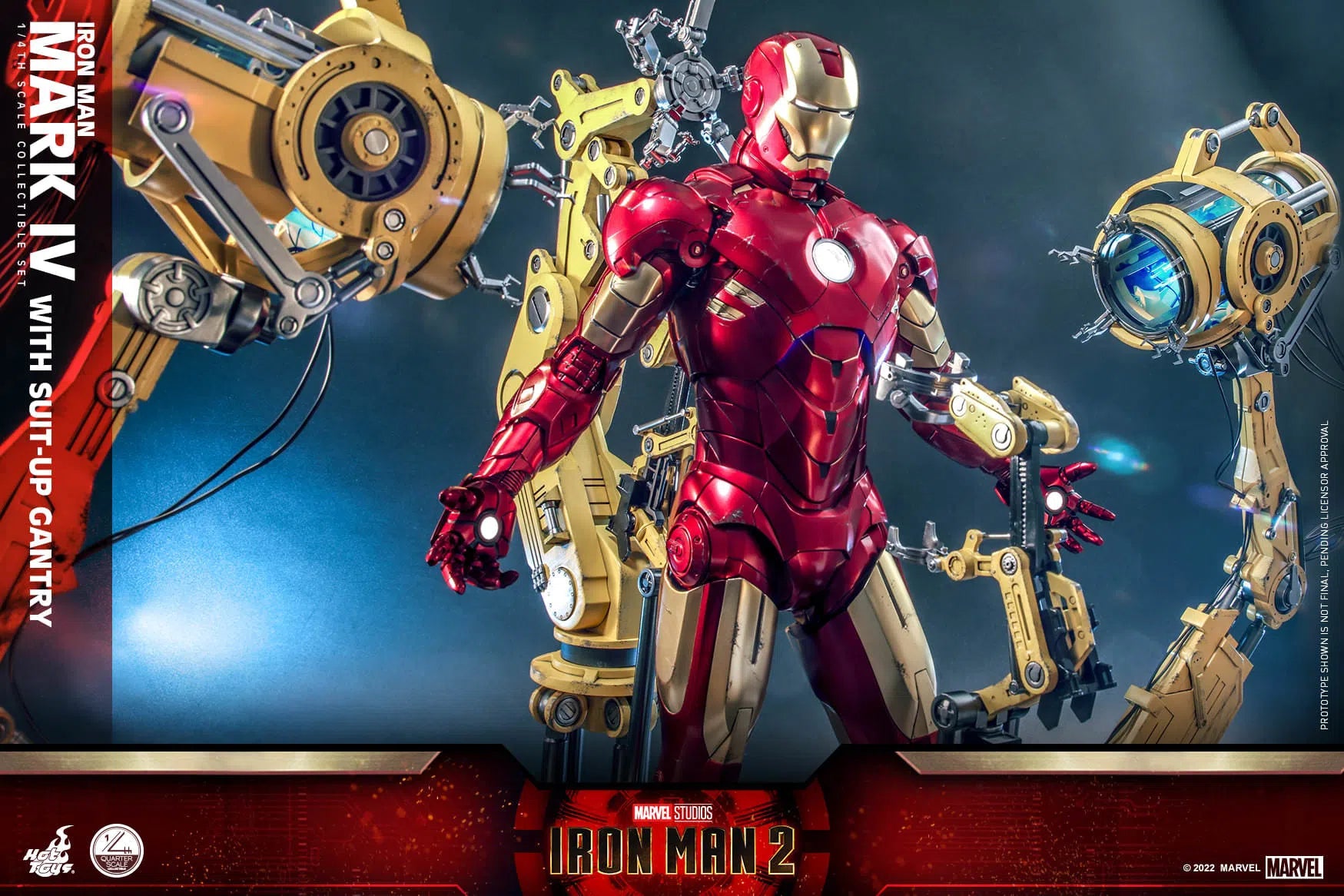 Iron Man: MKIV With Suit Up Gantry: Iron Man 2: Marvel: Quarter Scale: QS021