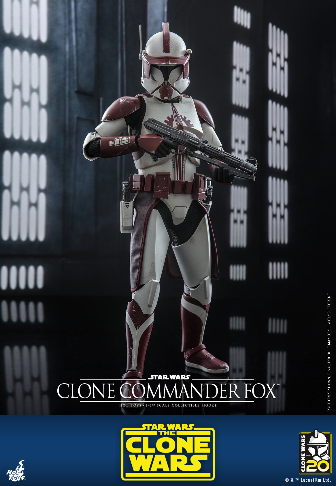 Clone Commander Fox: The Clone Wars: Star Wars-Hot Toys