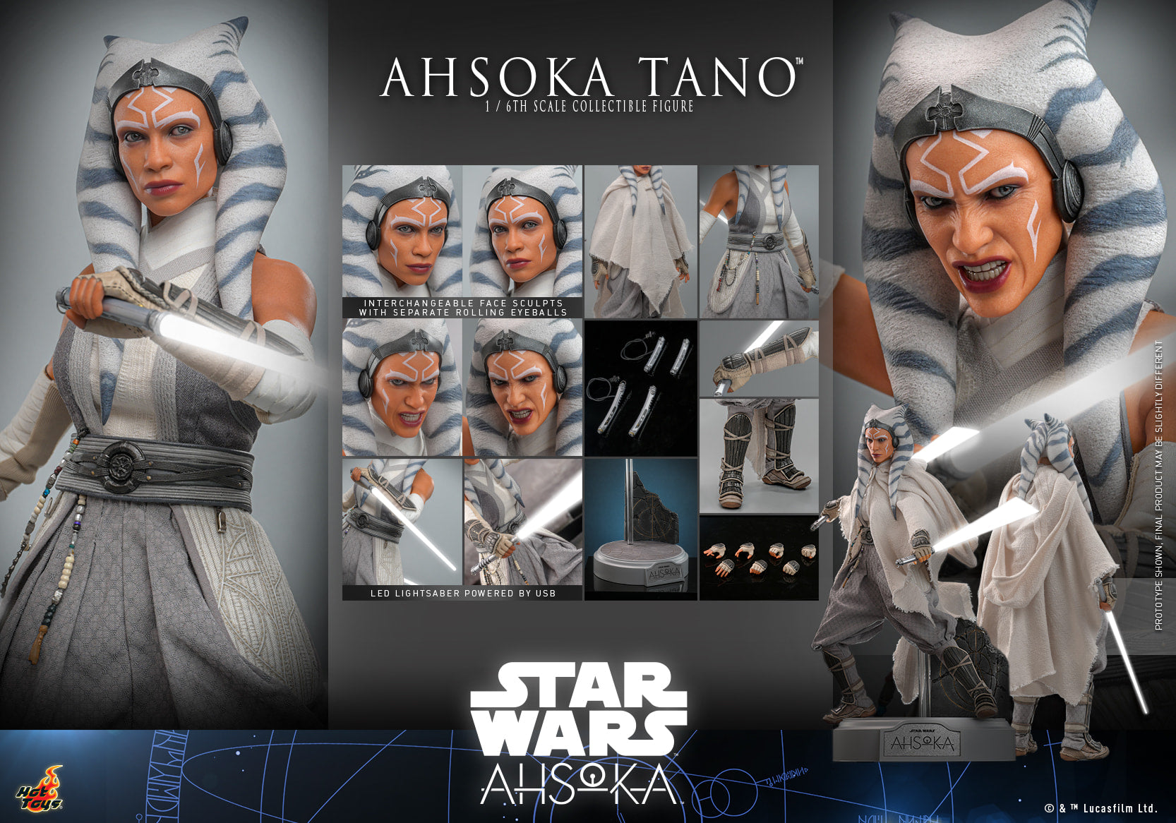 Ahsoka Tano: White Version: Star Wars: Ahsoka-Hot Toys