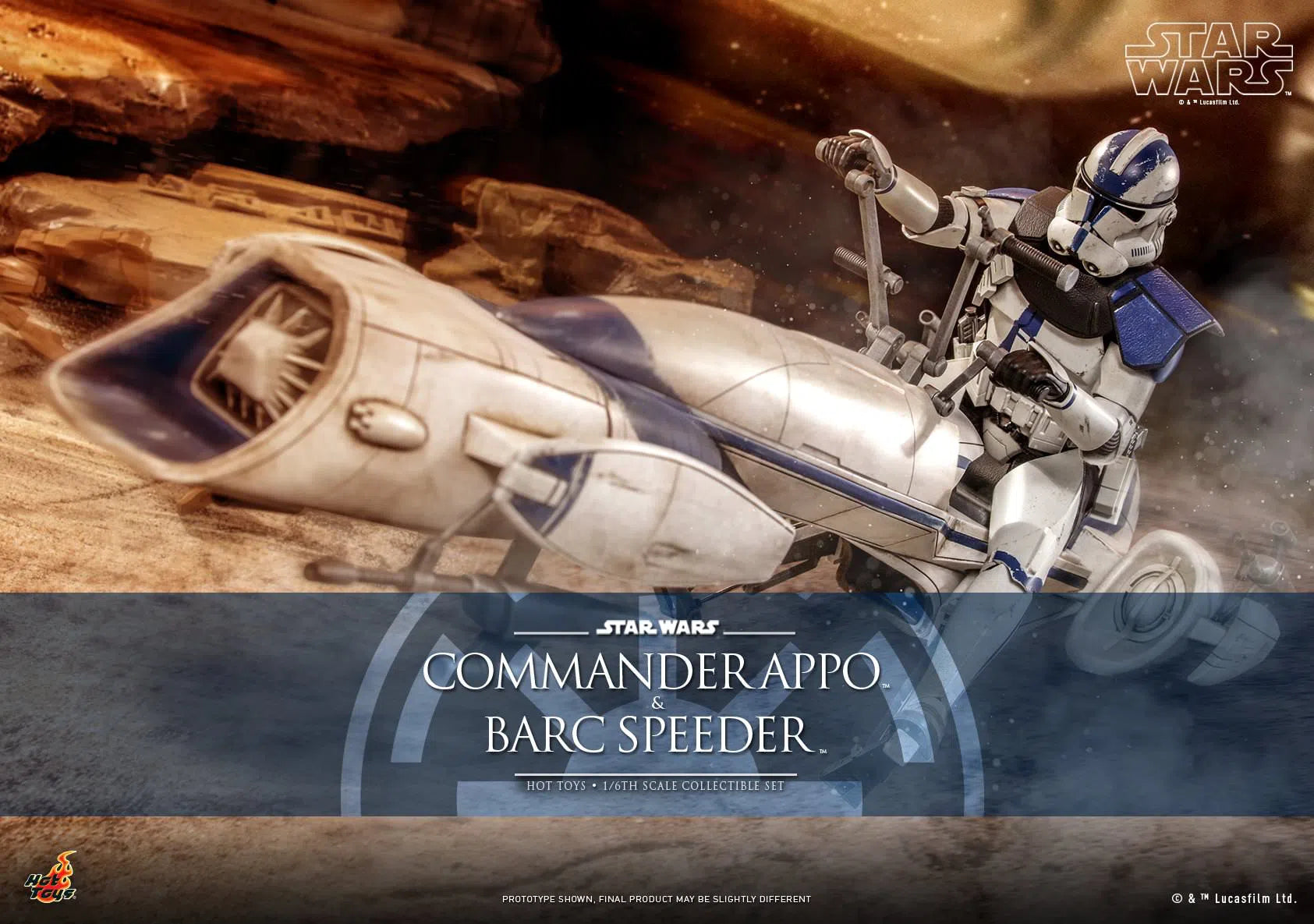 Commander Appo and Bard Speeder: Star Wars: TMS076: Hot Toys