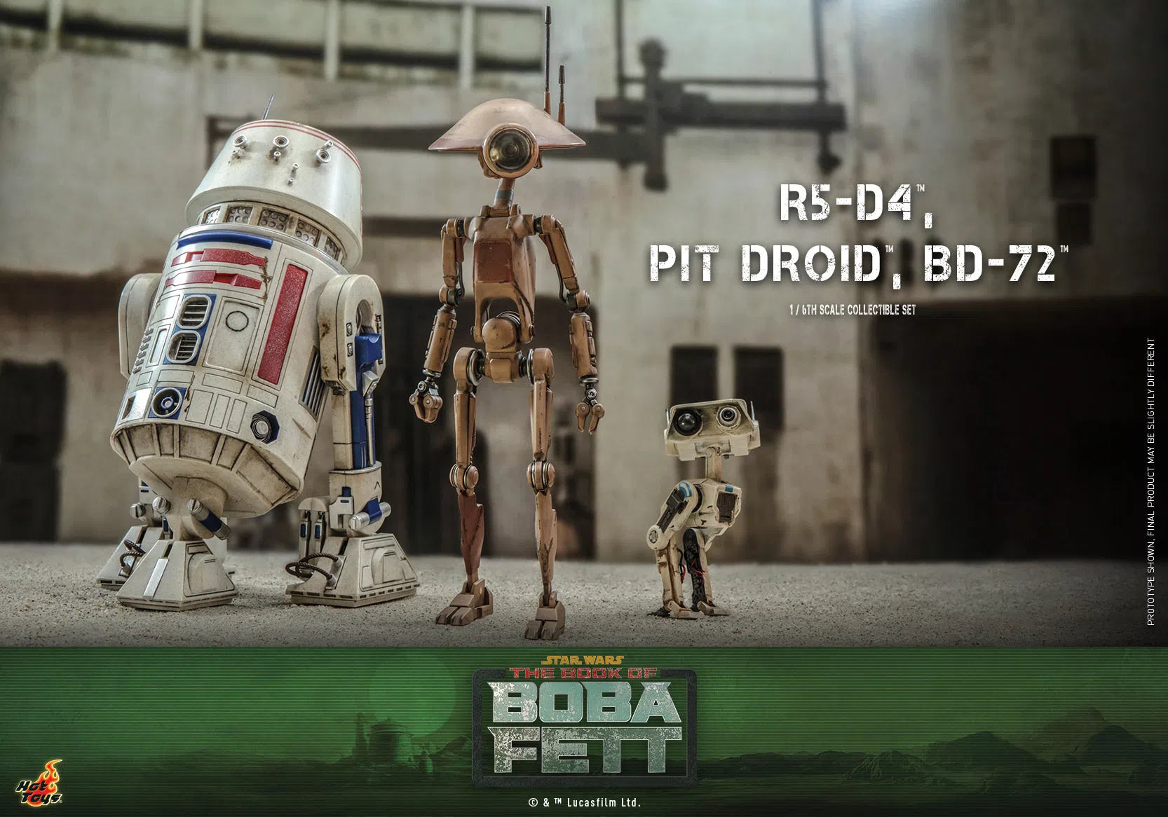 R5-D4, Pit Droid & BD-72: Star Wars: The Book Of Boba Fett: Hot Toys