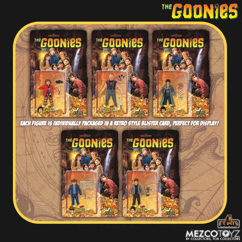 The Goonies Set: 5 Points Line: Set Of 5: Mezco: Mezco
