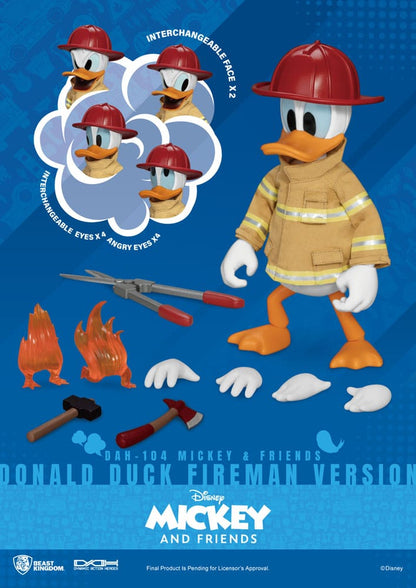 Mickey & Friends Dynamic 8ction Heroes Action Figure 1/9 Donald Duck Fireman Ver. 24 cm - Beast Kingdom Toys Action Figures