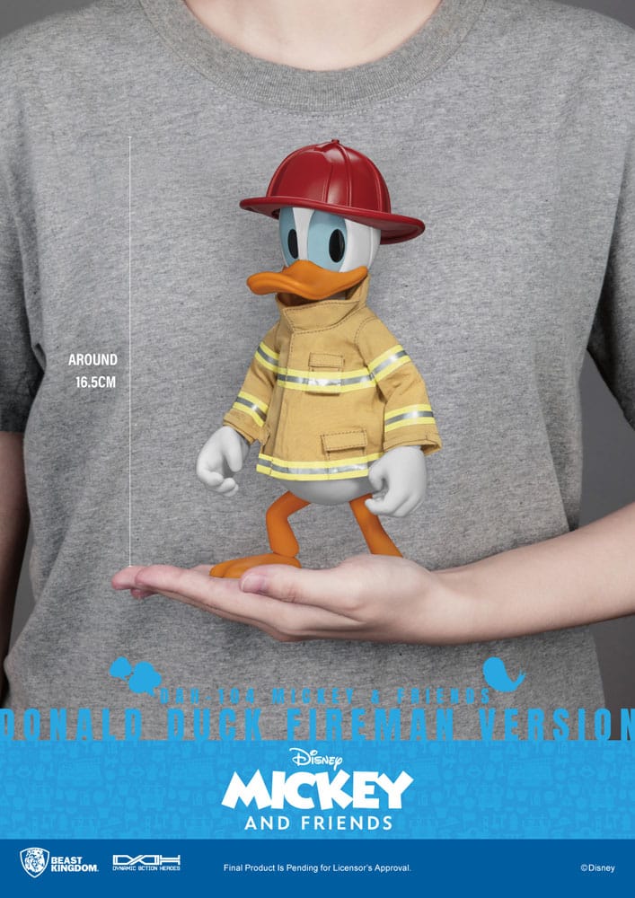 Mickey & Friends Dynamic 8ction Heroes Action Figure 1/9 Donald Duck Fireman Ver. 24 cm - Beast Kingdom Toys Action Figures