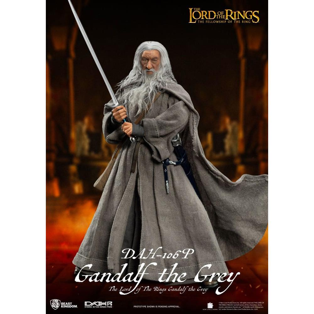 Lord of the Rings Dynamic 8ction Heroes Action Figure 1/9 Gandalf the Grey 21 cm - Beast Kingdom Toys Action Figures