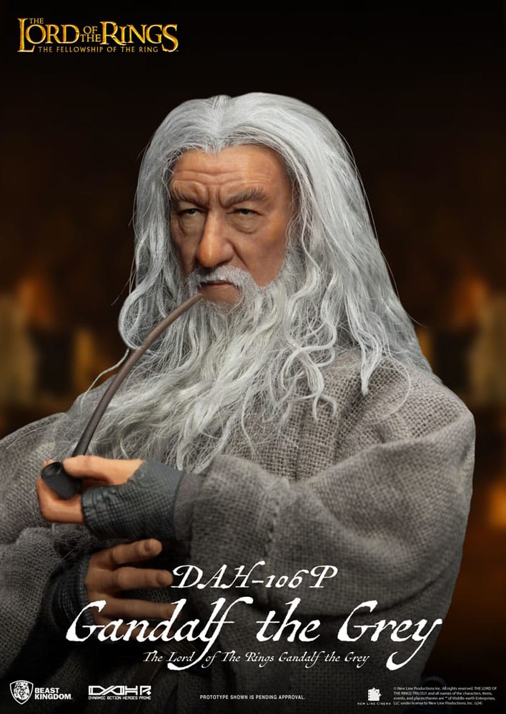 Lord of the Rings Dynamic 8ction Heroes Action Figure 1/9 Gandalf the Grey 21 cm - Beast Kingdom Toys Action Figures