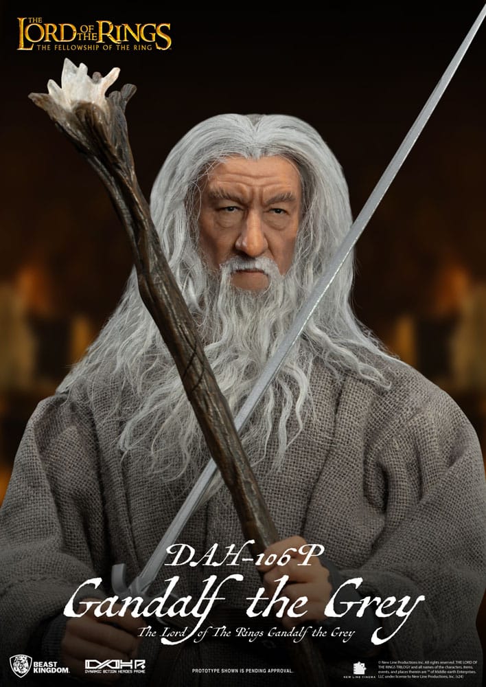 Lord of the Rings Dynamic 8ction Heroes Action Figure 1/9 Gandalf the Grey 21 cm - Beast Kingdom Toys Action Figures