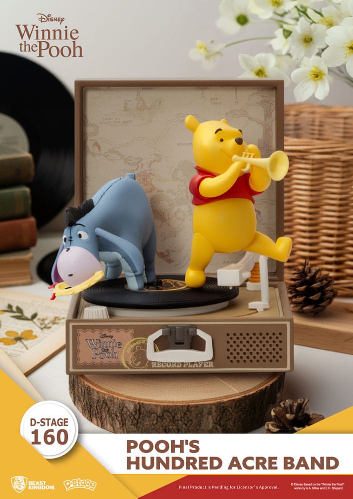 Winnie the Pooh Record Player Series PVC figure Pooh's Hundred Acre Band 12 cm