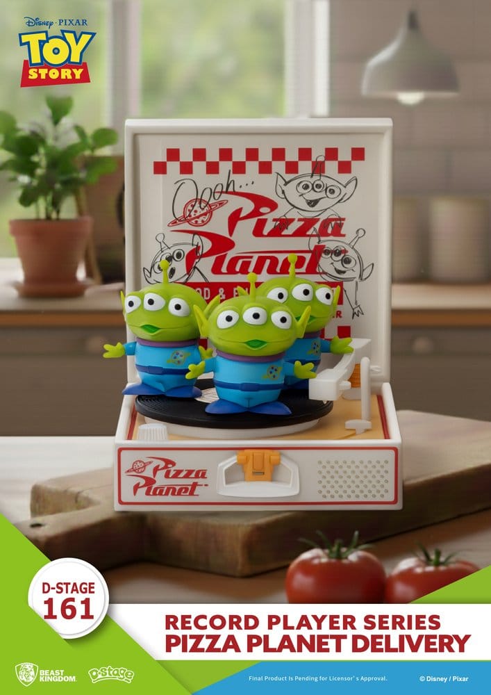 Toy Story Record Player Series PVC figure Pizza Planet Delivery 12 cm - Beast Kingdom Toys Action Figures
