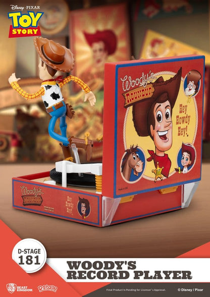 Toy Story Record Player Series PVC figure Woody's Record Player 13 cm - Beast Kingdom Toys Action Figures
