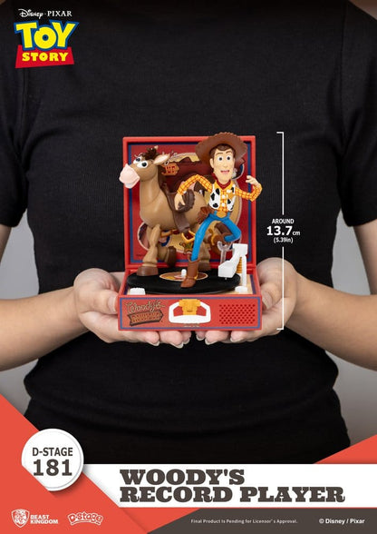 Toy Story Record Player Series PVC figure Woody's Record Player 13 cm - Beast Kingdom Toys Action Figures