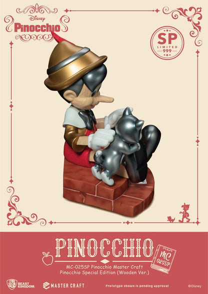 Disney Master Craft Statue Pinocchio Wooden Ver. Special Edition