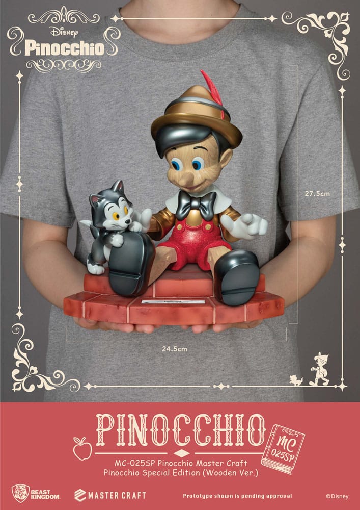 Disney Master Craft Statue Pinocchio Wooden Ver. Special Edition