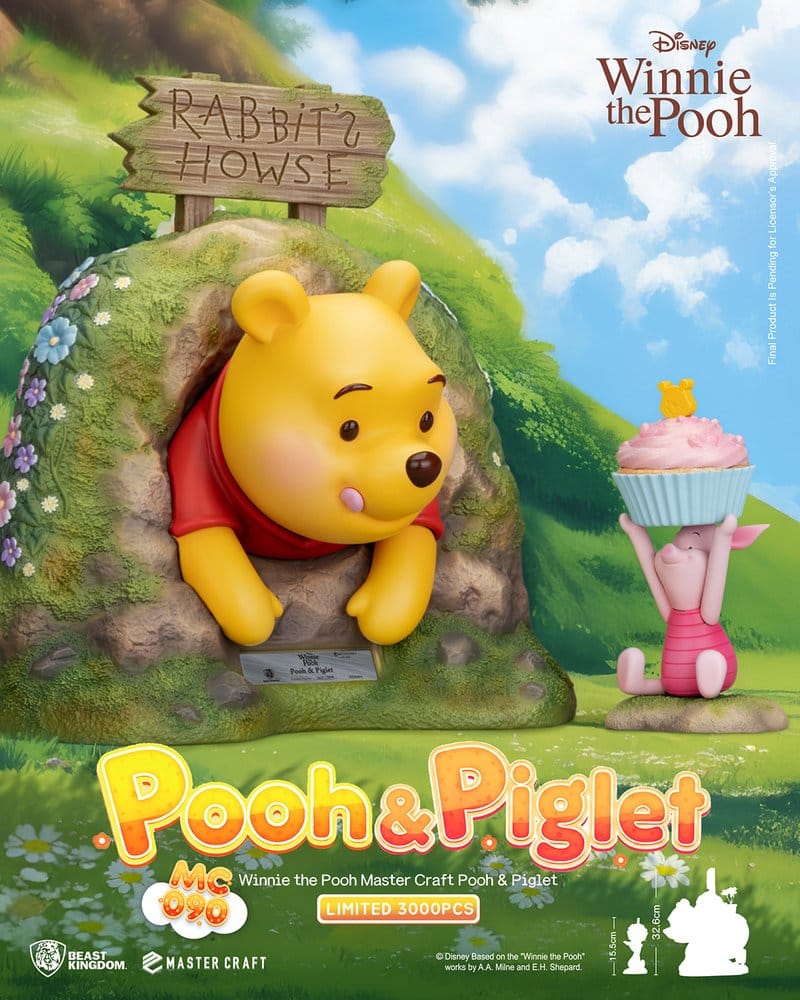 Disney Master Craft Statue Pooh & Piglet 33 cm - Beast Kingdom Toys Statues