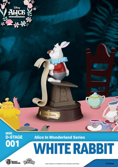 Alice in Wonderland Mini Diorama Stage Statues 6-pack - Beast Kingdom Toys Mini Figures