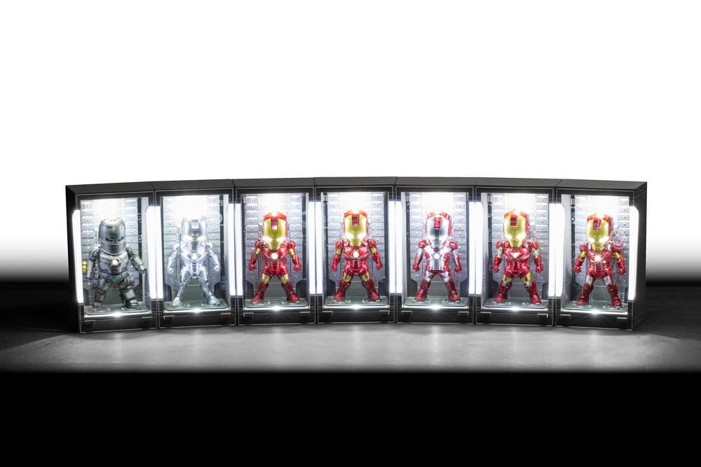Marvel Mini Egg Mini Figures Iron Man Hall of Armor Blind Box Assortment Box Qty 6 8 cm - Beast Kingdom Toys Mini Figures, Blind Boxes