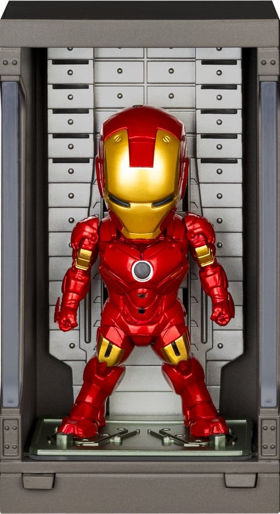 Marvel Mini Egg Mini Figures Iron Man Hall of Armor Blind Box Assortment Box Qty 6 8 cm - Beast Kingdom Toys Mini Figures, Blind Boxes