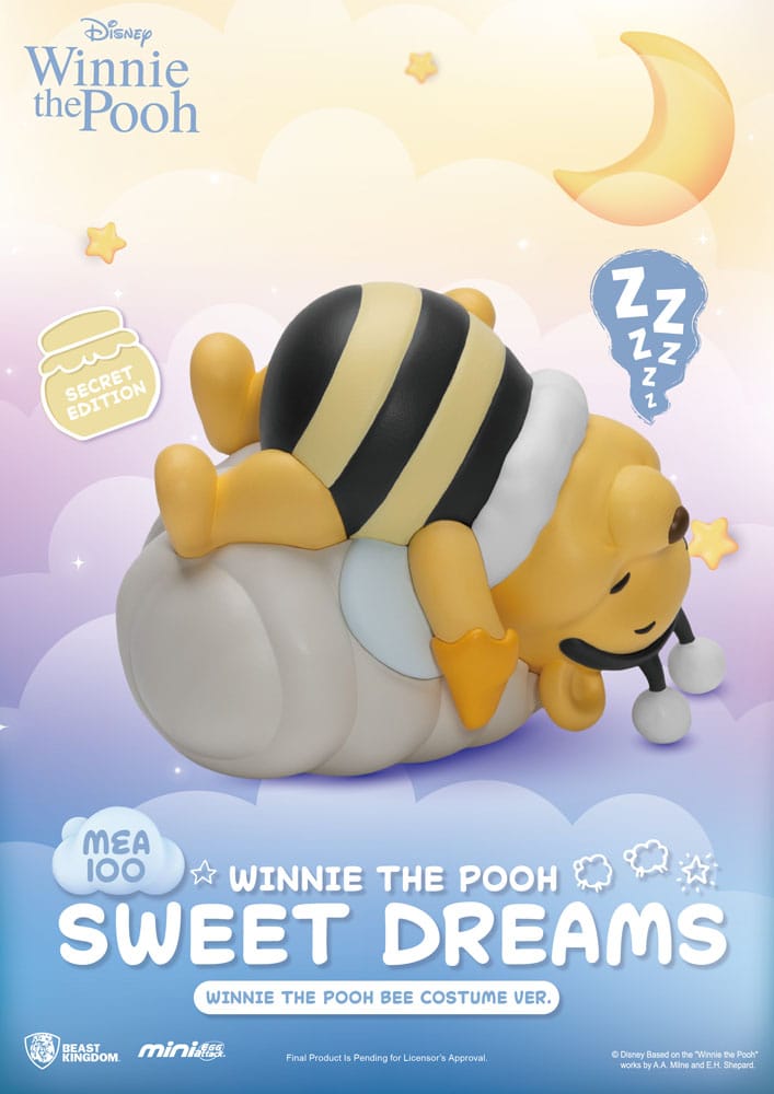 Winnie the Pooh Mini Egg Attack Blind Box Figures sweet dreams 6 cm Assortment Box Qty 6 - Beast Kingdom Toys Blind Boxes