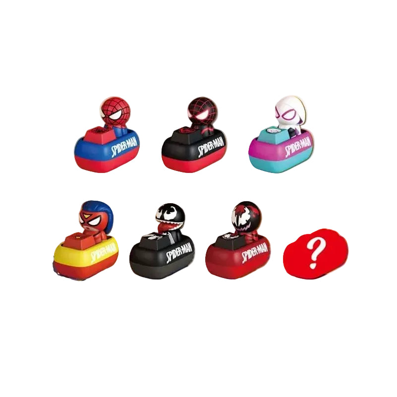 Spider Man Mini Egg Attack Blind Box Figures keycaps 5 cm Assortment Box Qty 6 - Beast Kingdom Toys Mini-figures, Blind Boxes