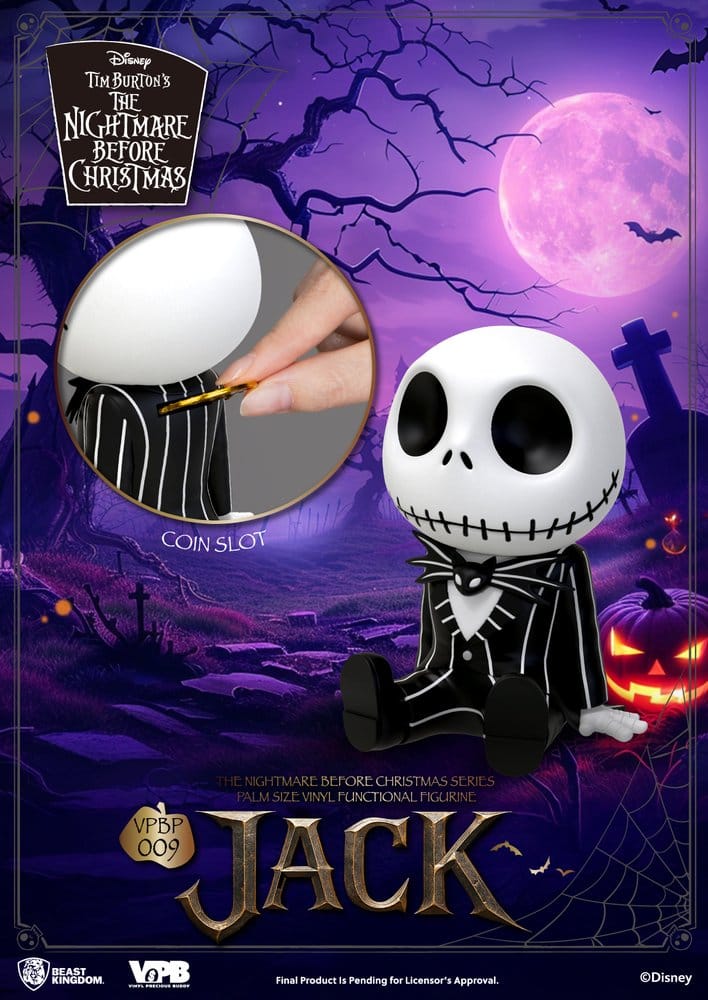The Nightmare Before Christmas Palm Size Figure Bank Jack 12 cm - Beast Kingdom Toys Piggy Banks