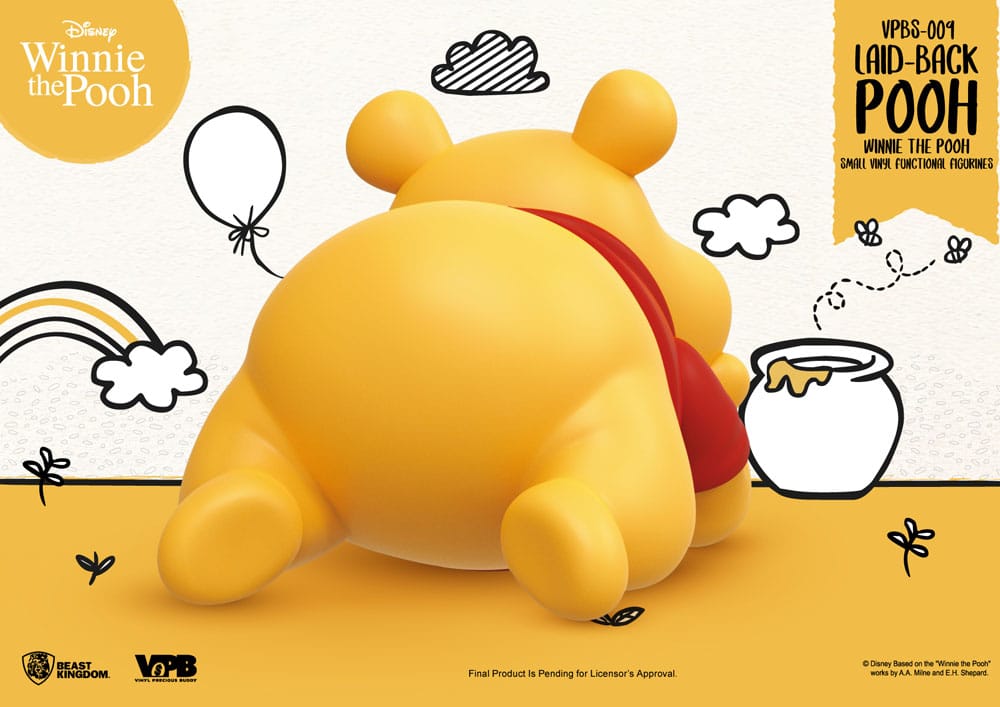Winnie The Pooh Small Vinyl Bank laid-back Winnie 17 cm - Beast Kingdom Toys Banks