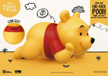 Winnie The Pooh Small Vinyl Bank laid-back Winnie 17 cm - Beast Kingdom Toys Banks