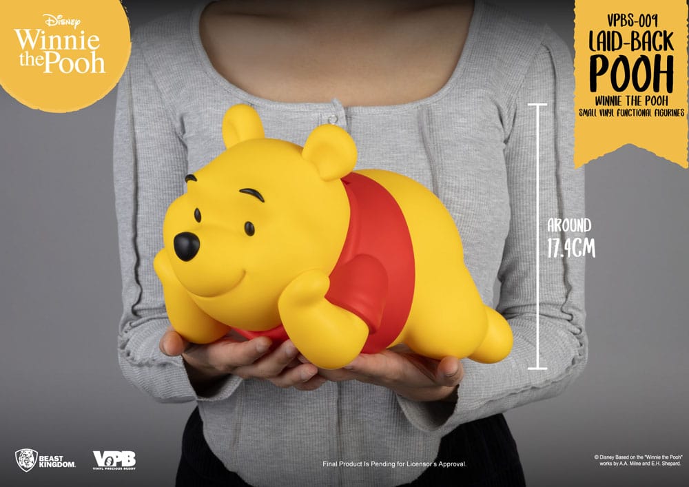 Winnie The Pooh Small Vinyl Bank laid-back Winnie 17 cm - Beast Kingdom Toys Banks