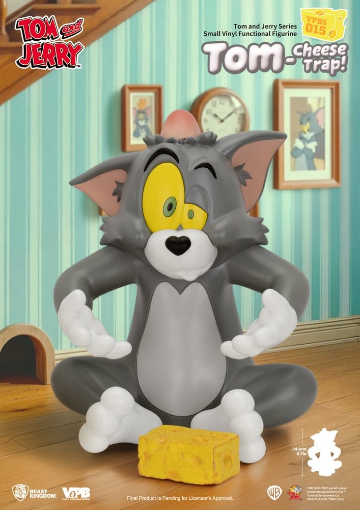 Tom and Jerry Vinyl Bank Small Series Tom-Cheese Trap! 25 cm - Beast Kingdom Toys Piggy Banks