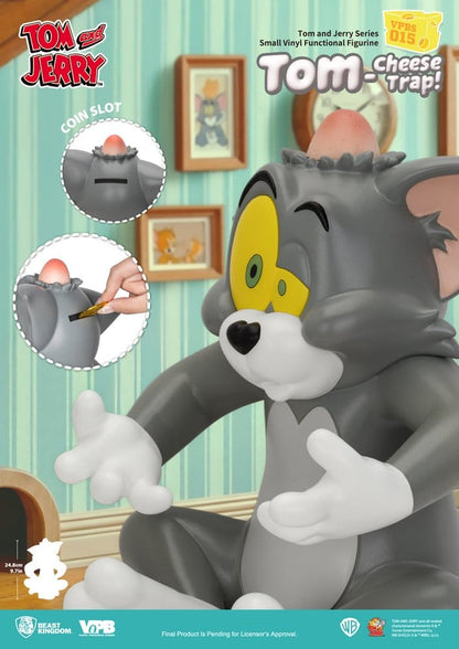 Tom and Jerry Vinyl Bank Small Series Tom-Cheese Trap! 25 cm - Beast Kingdom Toys Piggy Banks