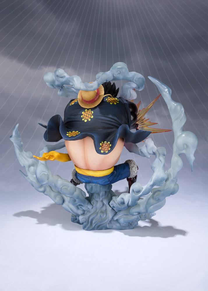 One Piece FiguartsZERO PVC Statue Monkey D. Luffy Gear 4 Leo Bazooka Reissue - Bandai Tamashii Nations Statues