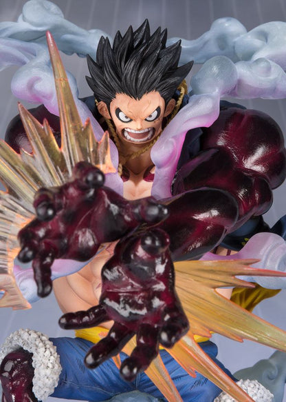 One Piece FiguartsZERO PVC Statue Monkey D. Luffy Gear 4 Leo Bazooka Reissue - Bandai Tamashii Nations Statues