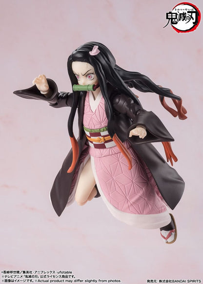 Demon Slayer: Kimetsu no Yaiba S.H. Figuarts Action Figure Nezuko Kamado - Bandai Tamashii Nations Action Figures
