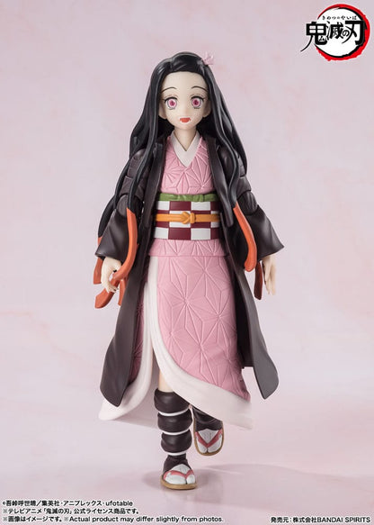 Demon Slayer: Kimetsu no Yaiba S.H. Figuarts Action Figure Nezuko Kamado - Bandai Tamashii Nations Action Figures
