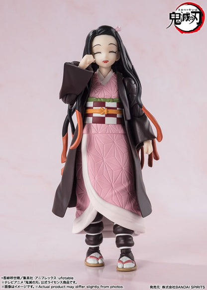Demon Slayer: Kimetsu no Yaiba S.H. Figuarts Action Figure Nezuko Kamado - Bandai Tamashii Nations Action Figures