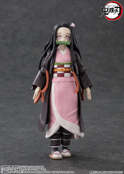 Demon Slayer: Kimetsu no Yaiba S.H. Figuarts Action Figure Nezuko Kamado - Bandai Tamashii Nations Action Figures