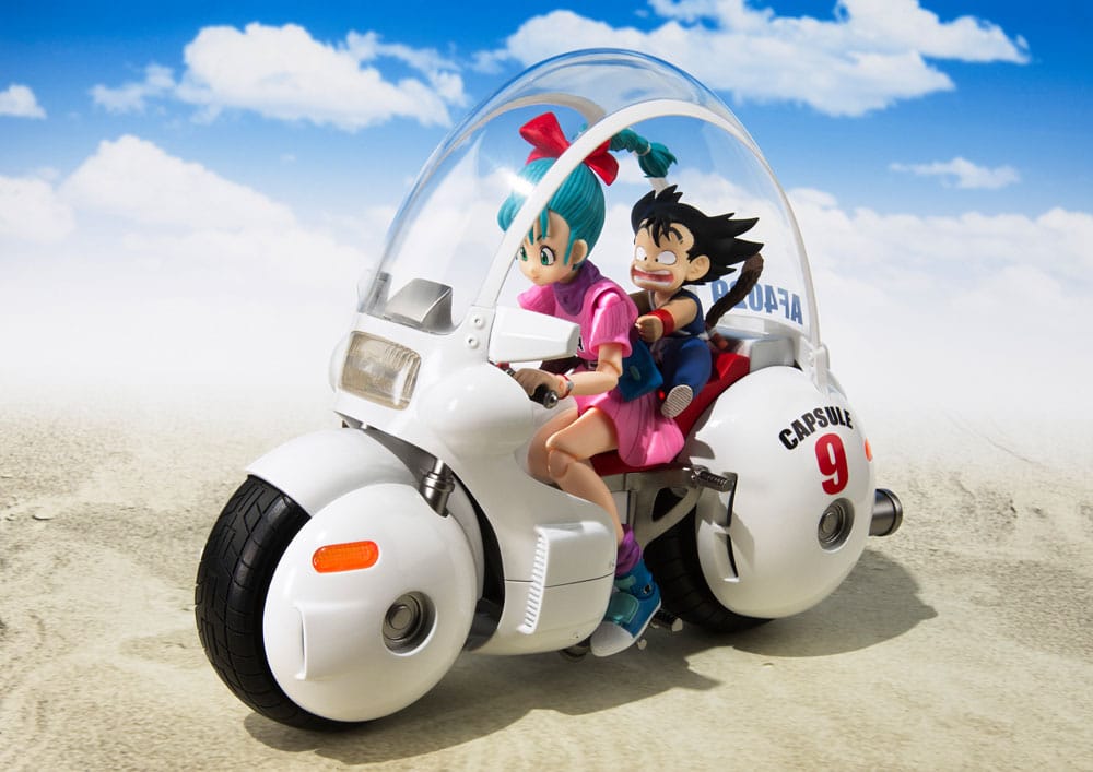 Dragon Ball S.H. Figuarts Vehicle with Figure Bulma's Motorcycle Hoipoi Capsule No. 9 - Bandai Tamashii Nations Vehicles