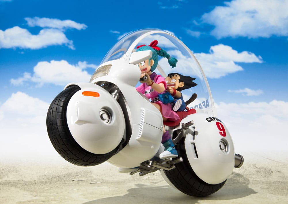 Dragon Ball S.H. Figuarts Vehicle with Figure Bulma's Motorcycle Hoipoi Capsule No. 9 - Bandai Tamashii Nations Vehicles