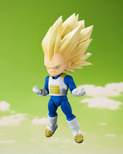 Dragon Ball S.H.Figuarts Action Figure Super Saiyan Level 3 Vegeta (mini) Daima 8 cm - Bandai Tamashii Nations Action Figures