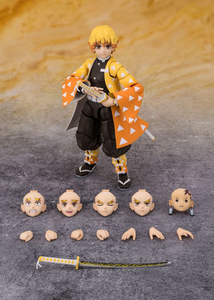 Demon Slayer: Kimetsu no Yaiba S.H.Figuarts Action Figure Zenitsu Agatsuma 14 cm - Bandai Tamashii Nations Action figures