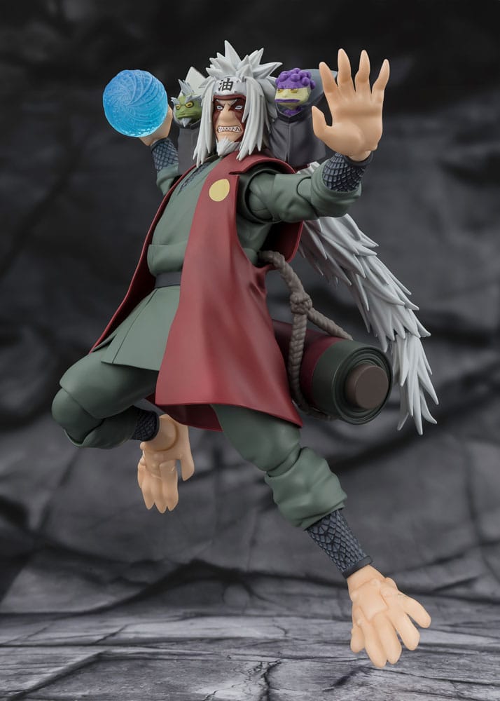Naruto S.H.Figuarts Action Figure Jiraiya Hidden Leaf Heroic Master Sage (Sage Mode Set) 17 cm - Bandai Tamashii Nations Action figures