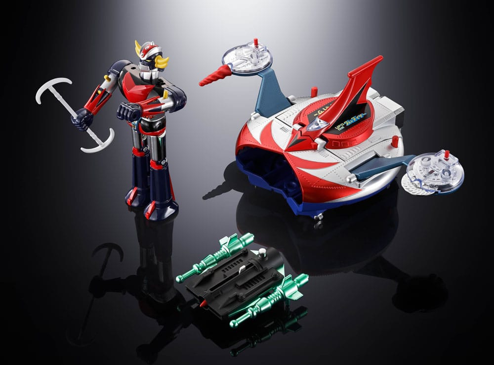 UFO Robo Grendizer Chogokin Action Figure Deluxe Grendizer & UFO Spazer 14 cm - Bandai Tamashii Nations Action Figures