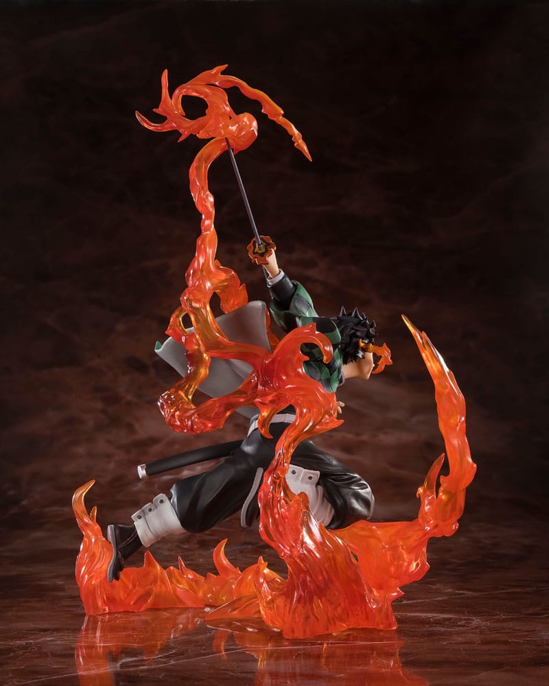 Demon Slayer: Kimetsu no Yaiba FiguartsZERO PVC Statue Kamado Tanjiro (Kyojuro Rengoku's Sword Guard Ver.) 19 cm - Bandai Tamashii Nations Action Figures