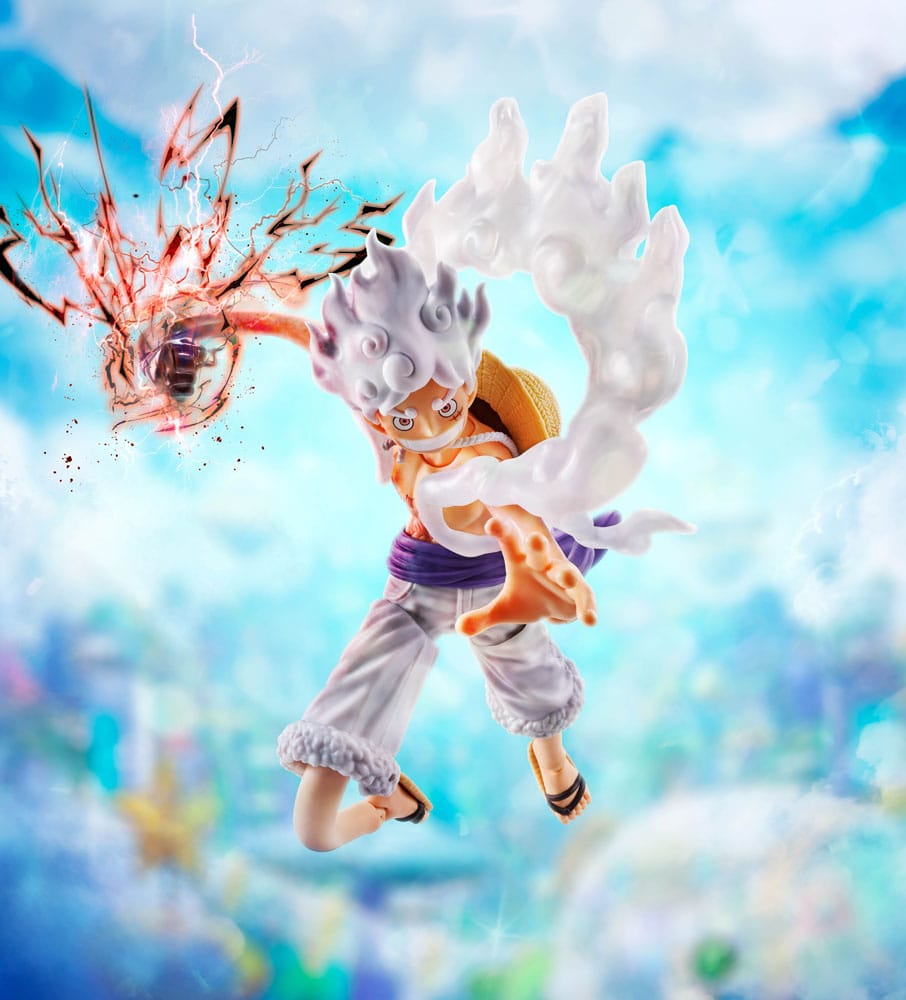 One Piece S.H.Figuarts Action Figure Monkey D. Luffy Gear 5 -Future Island Egghead- 15 cm - Bandai Tamashii Nations Action figures