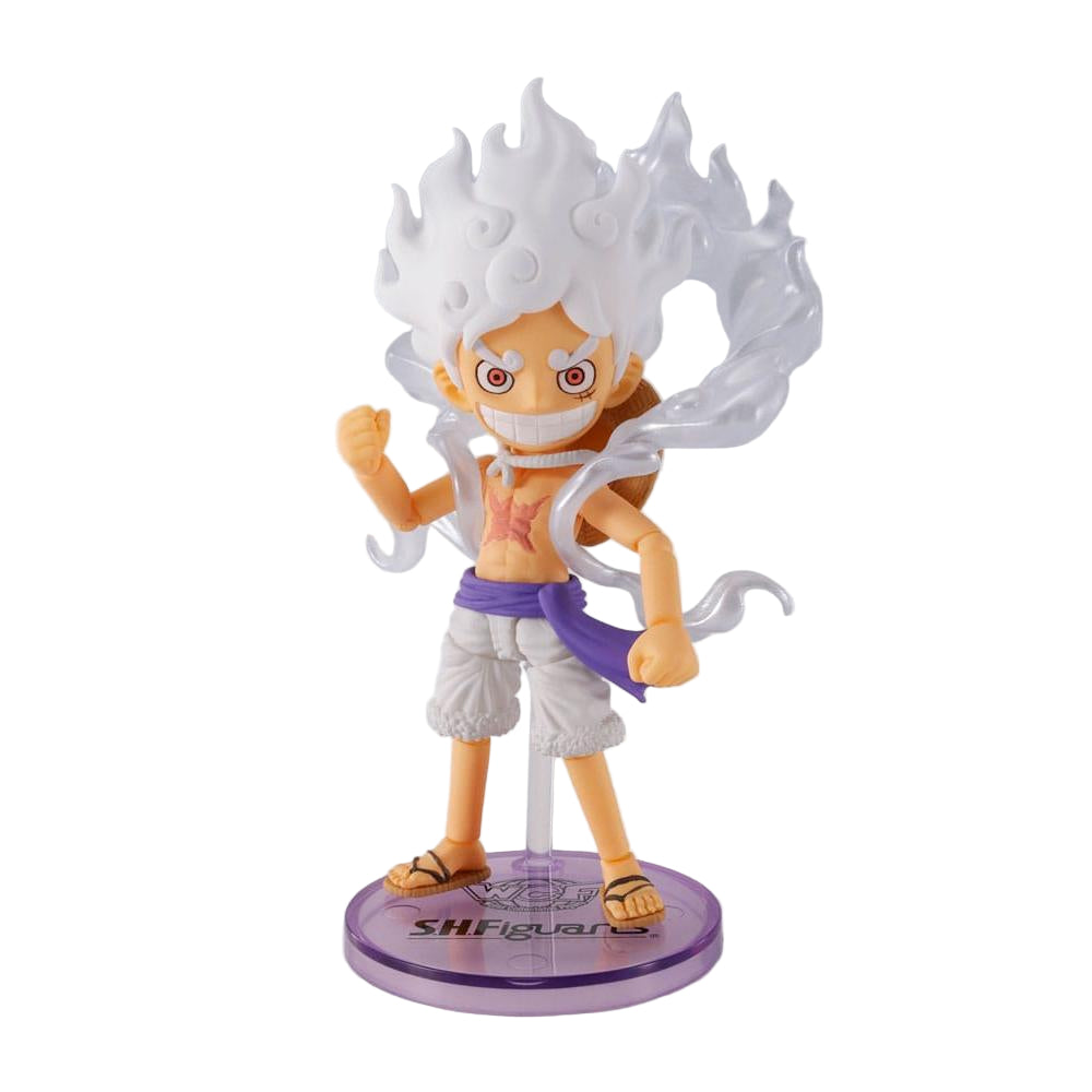 One Piece World Collactable Figures x S.H. Figuarts Action Figure Monkey D. Luffy Gear 5 - Bandai Tamashii Nations Action figures
