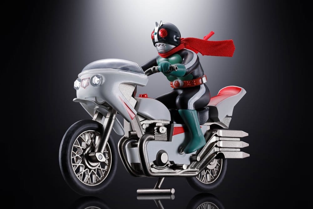 Kamen Rider Chogokin Diecast Action Figure Cyclone (Masked Rider 2) - Bandai Tamashii Nations Action Figures