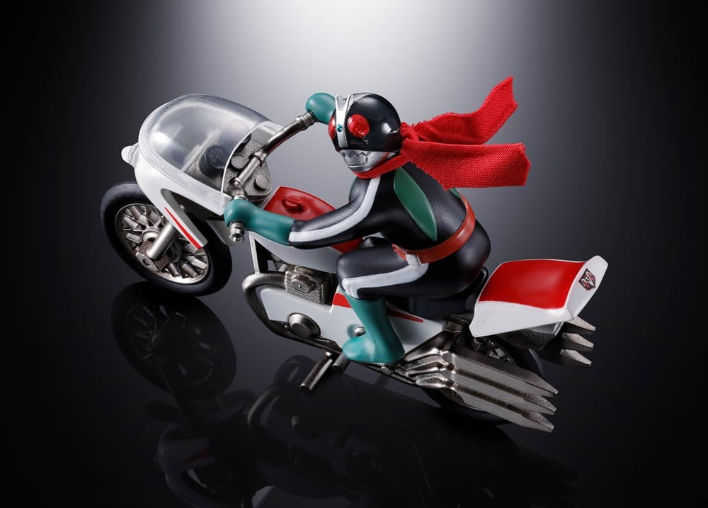 Kamen Rider Chogokin Diecast Action Figure Cyclone (Masked Rider 2) - Bandai Tamashii Nations Action Figures